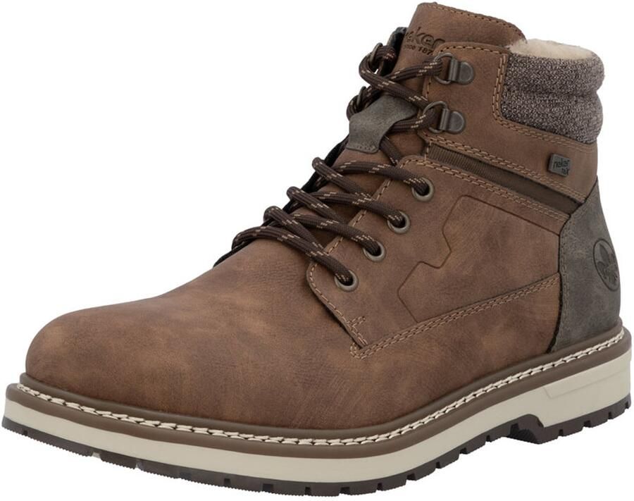 Rieker Veterboots bruin donkergrijs
