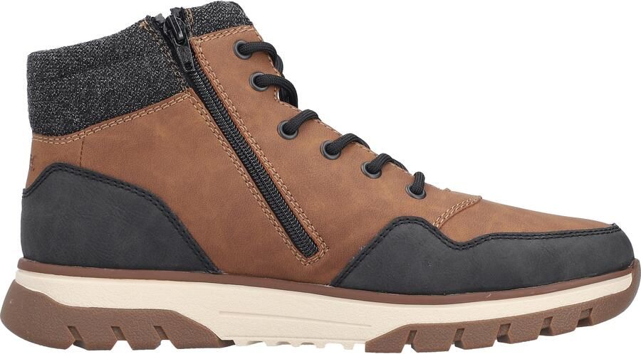 Rieker Veterlaarzen 'Veterschoenen Hoog' cognac