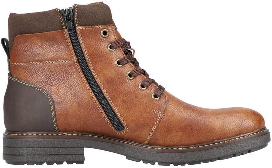 Rieker Hoge veterschoenen met warme scheerwollen voering