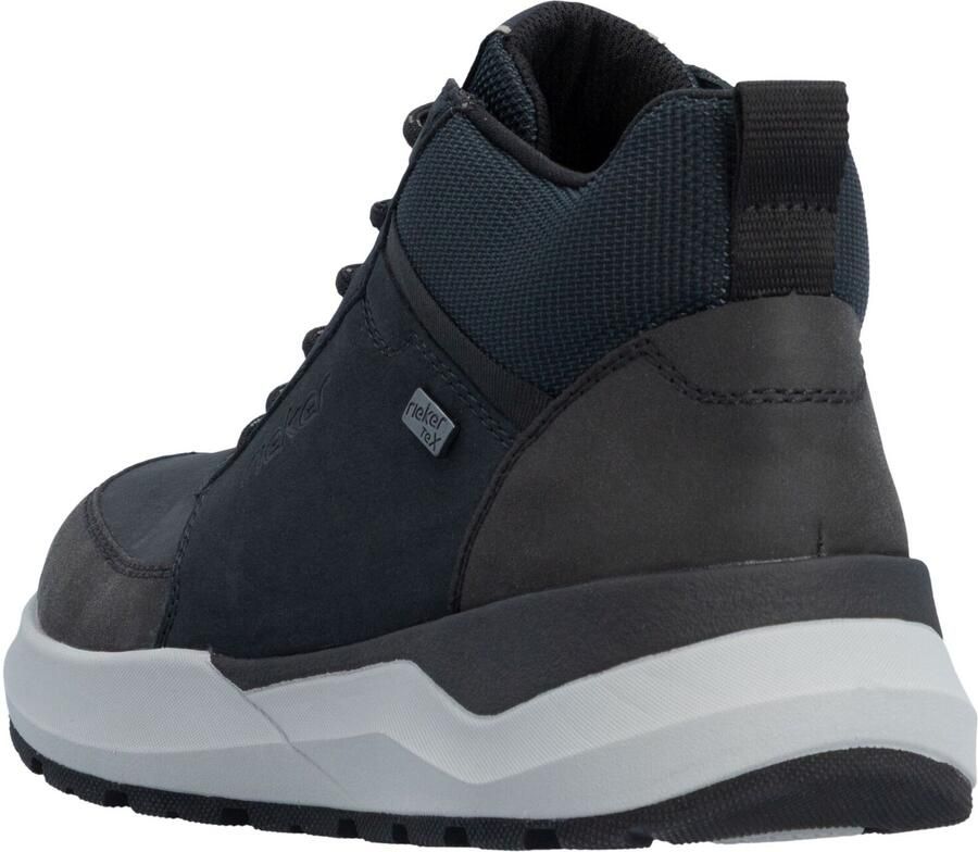 Rieker Veterboots navy donkergrijs zwart - Foto 3