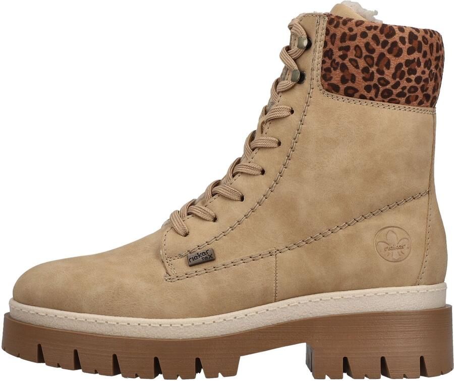 Rieker Veterlaarsjes beige bruin