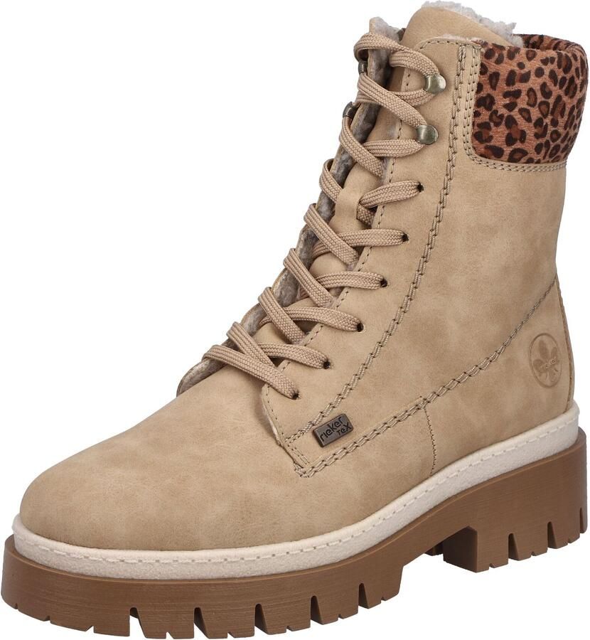 Rieker Veterlaarsjes beige bruin - Foto 3