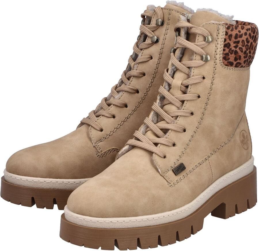 Rieker Veterlaarsjes beige bruin - Foto 2
