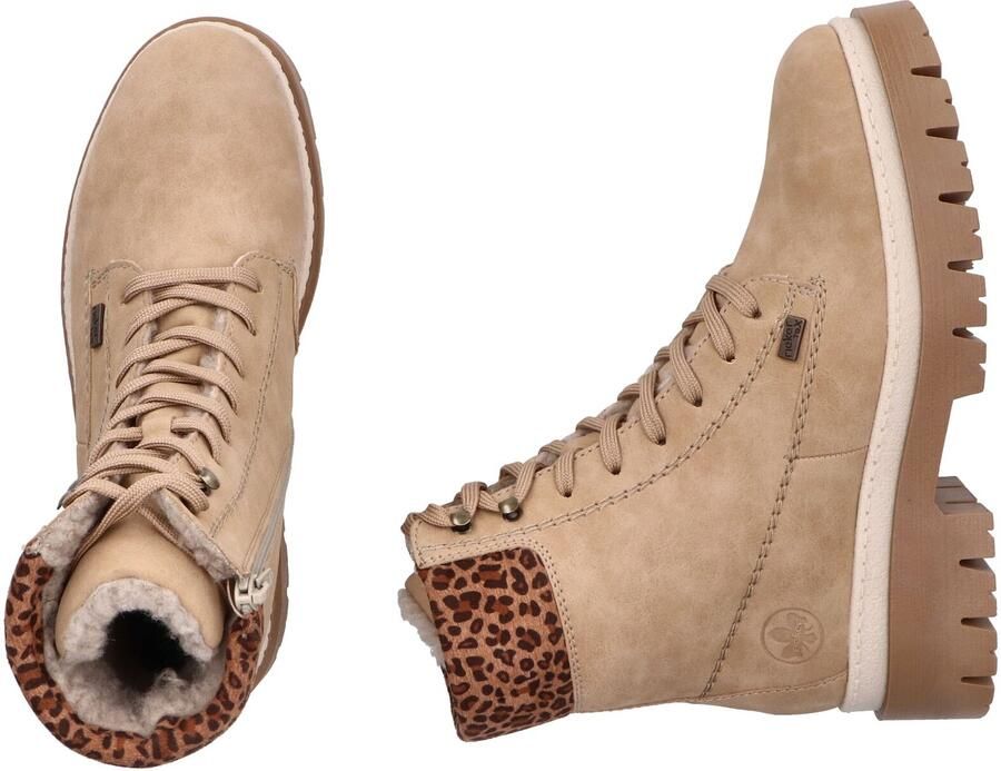 Rieker Veterlaarsjes beige bruin - Foto 4