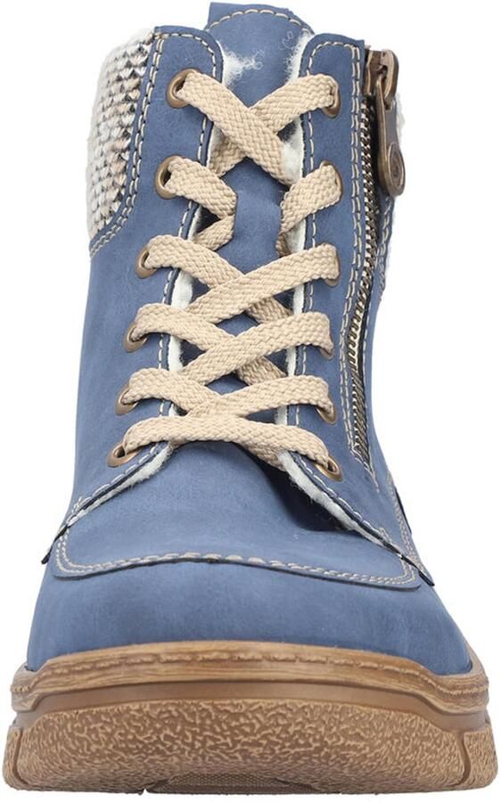 Rieker Veterlaarsjes beige duifblauw - Foto 4