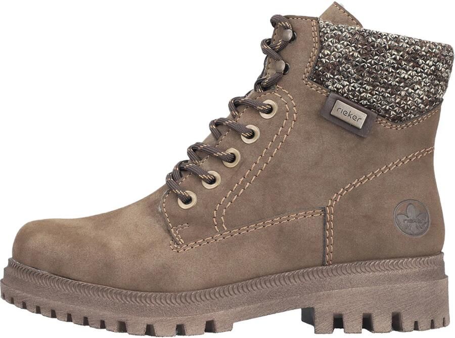 Rieker dames Tex-enkellaarsjes met voering in beige 45956 - Foto 10