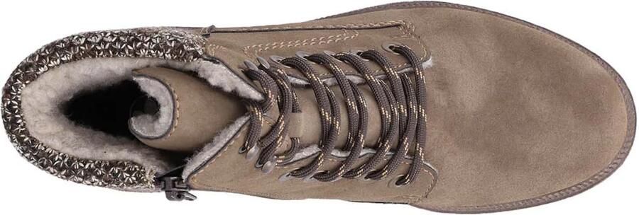 Rieker dames Tex-enkellaarsjes met voering in beige 45956 - Foto 11