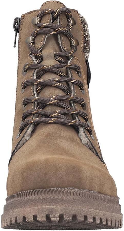 Rieker dames Tex-enkellaarsjes met voering in beige 45956 - Foto 14