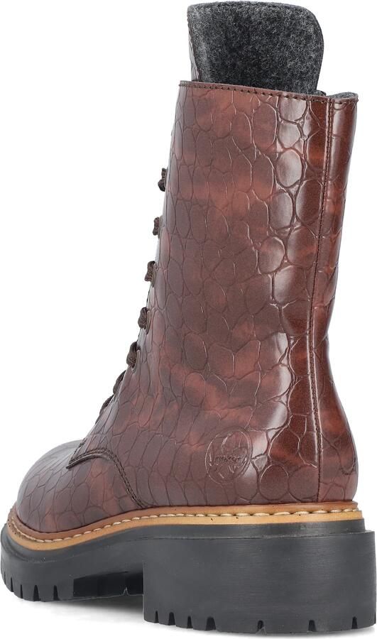 Rieker Dames 72627 25 Biker Boots Vegan Brown - Foto 5