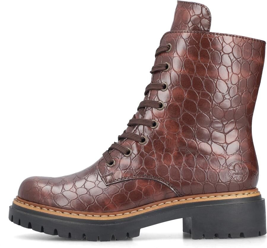 Rieker Dames 72627 25 Biker Boots Vegan Brown - Foto 4