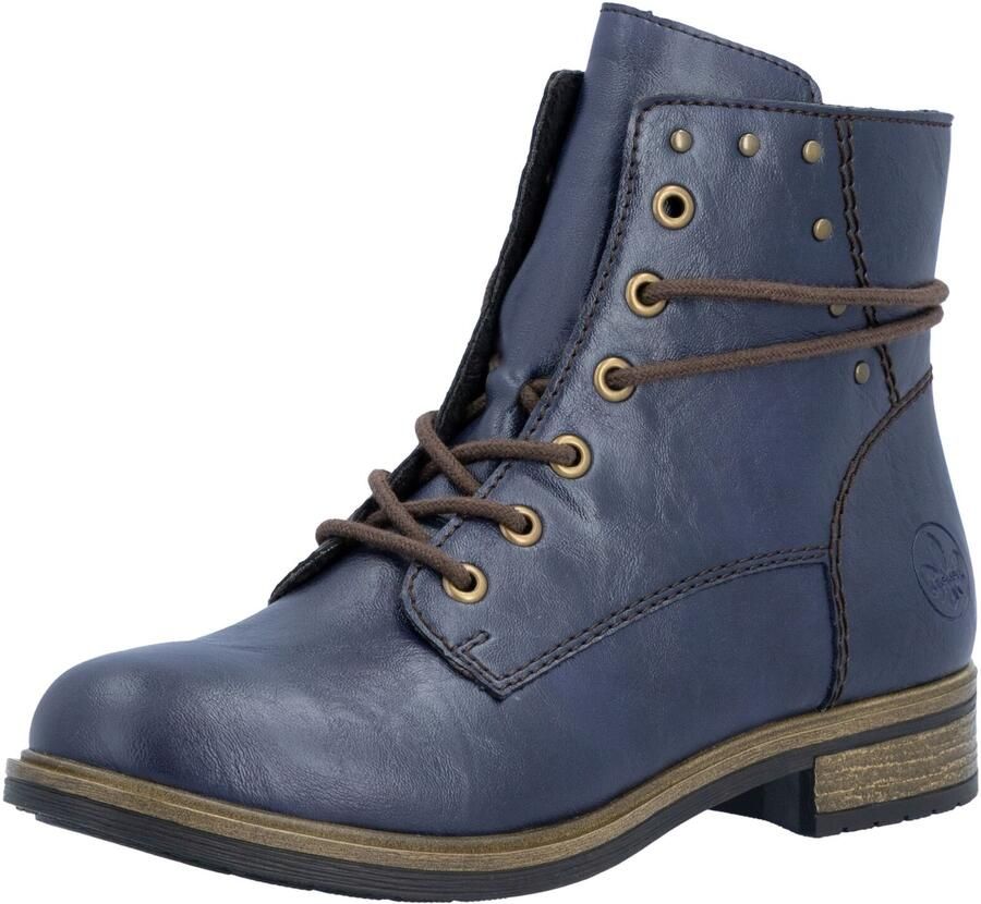 Rieker Veterlaarsjes donkerblauw