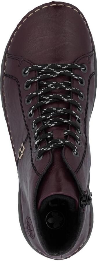 Rieker Hoge veterschoenen Veterenkellaars High Top Sneaker plateaubots met profielzool - Foto 5