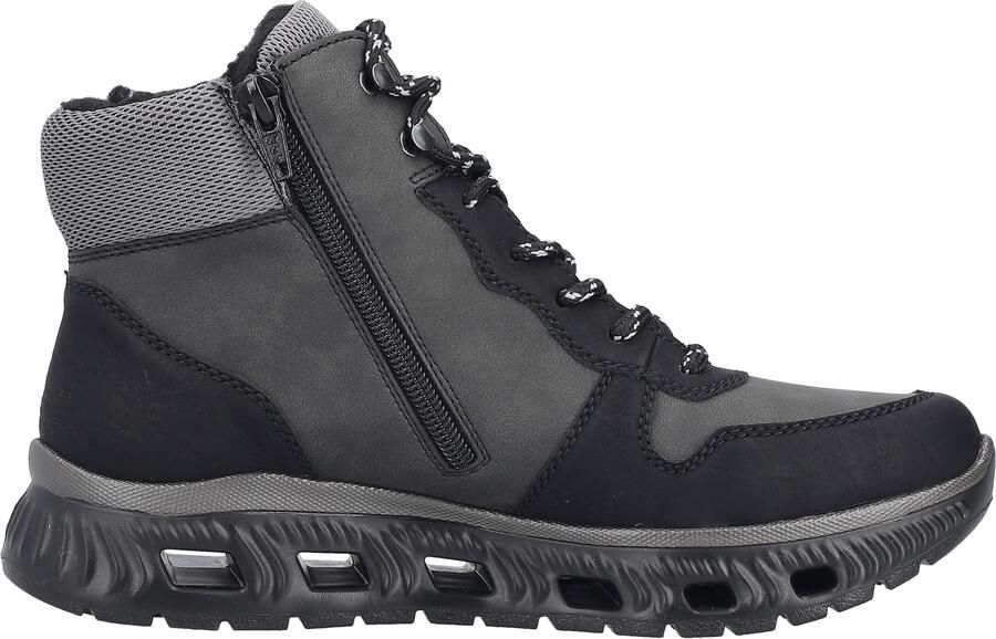 Rieker Slip-on sneakers instaplaarzen enkellaars high top sneaker in vegan uitvoering - Foto 14