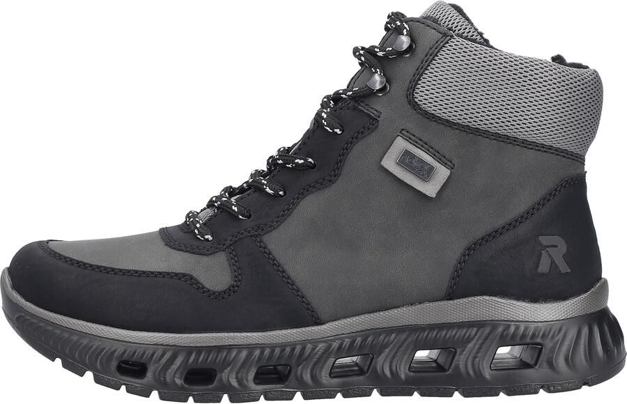 Rieker Slip-on sneakers instaplaarzen enkellaars high top sneaker in vegan uitvoering - Foto 12