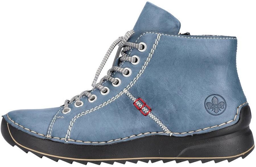 Rieker Hoge veterschoenen met decoratieve stiksels - Foto 7