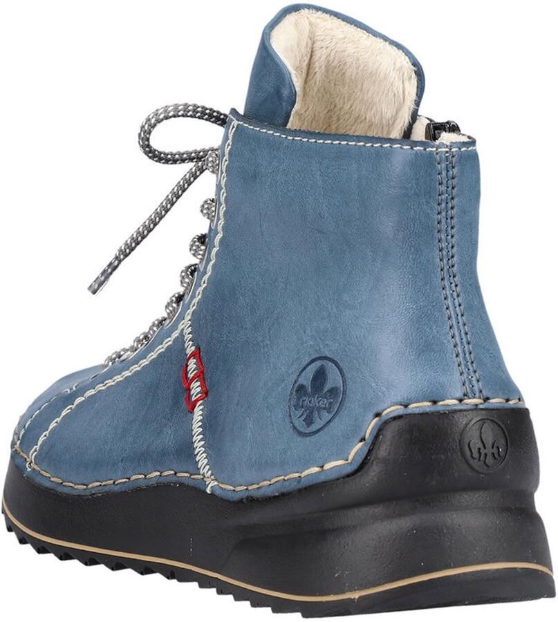 Rieker Hoge veterschoenen met decoratieve stiksels - Foto 4