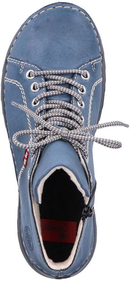 Rieker Hoge veterschoenen met decoratieve stiksels - Foto 6