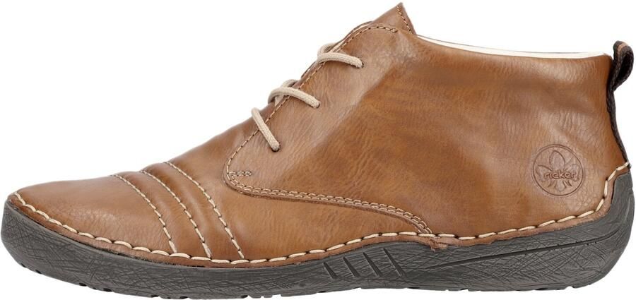 Rieker Hoge veterschoenen met fijne siernaden - Foto 3