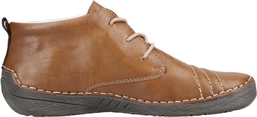 Rieker Hoge veterschoenen met fijne siernaden - Foto 4