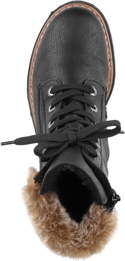 Rieker Waterdichte sneakers met ritssluiting en uitneembaar voetbed Black Dames - Foto 13