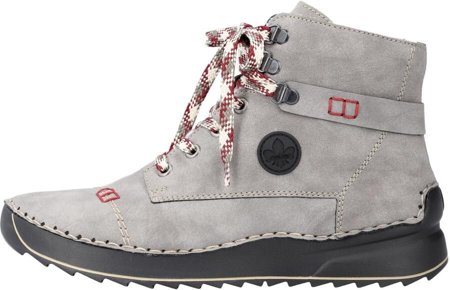 Rieker dames veterlaars enkellaars warme voering 51544-64 grijs - Foto 6