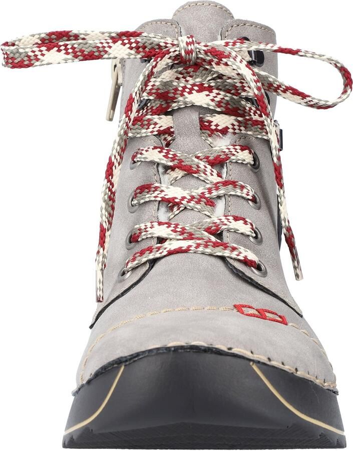 Rieker dames veterlaars enkellaars warme voering 51544-64 grijs - Foto 5