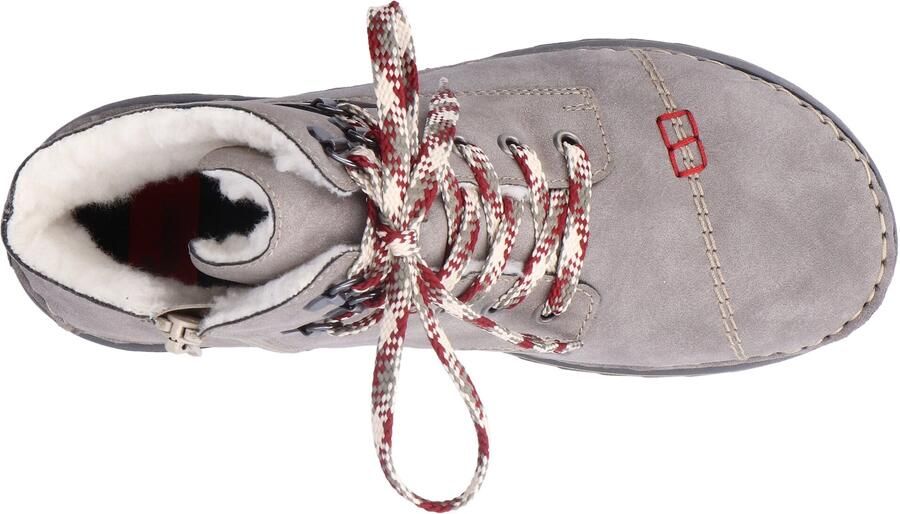 Rieker dames veterlaars enkellaars warme voering 51544-64 grijs - Foto 9