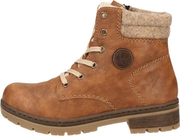 Rieker Winterlaarzen winterenkellaars blokhak in trendy used-look - Foto 3