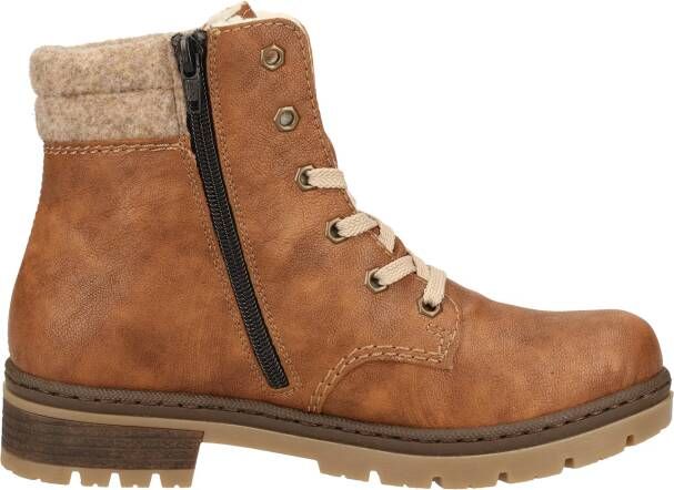 Rieker Winterlaarzen winterenkellaars blokhak in trendy used-look - Foto 4