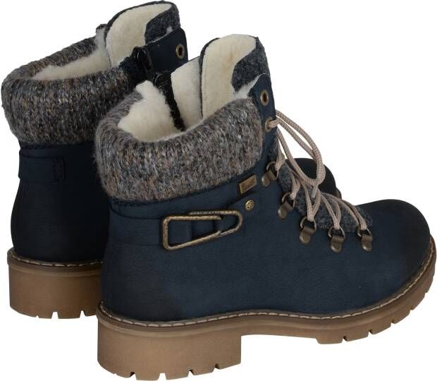 Rieker Winterlaarsjes winterlaarzen veterschoenen met gebreide rand en -tex - Foto 12