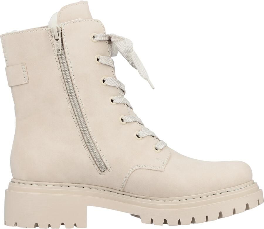 Rieker Winterlaarsjes veterschoenen profielzool met stretch aan de schacht - Foto 3