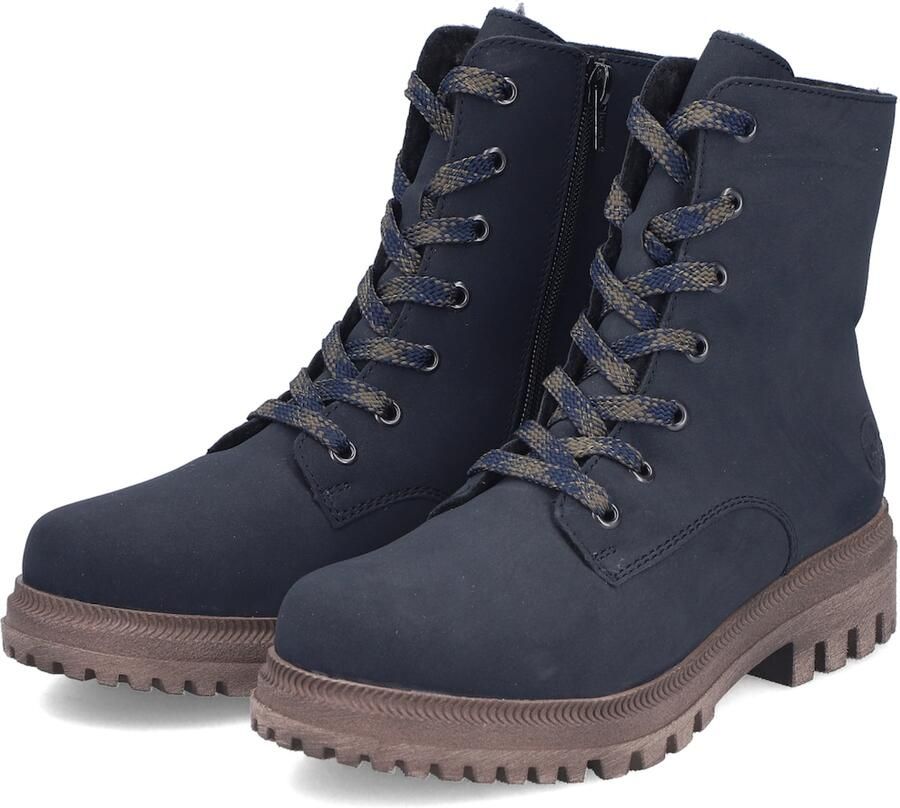 Rieker dameslaarzen gevoerd blauw Y7622 - Foto 4