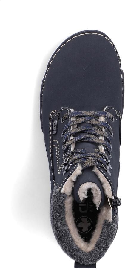 Rieker dames Tex-enkellaarsjes gevoerd blauw - Foto 4