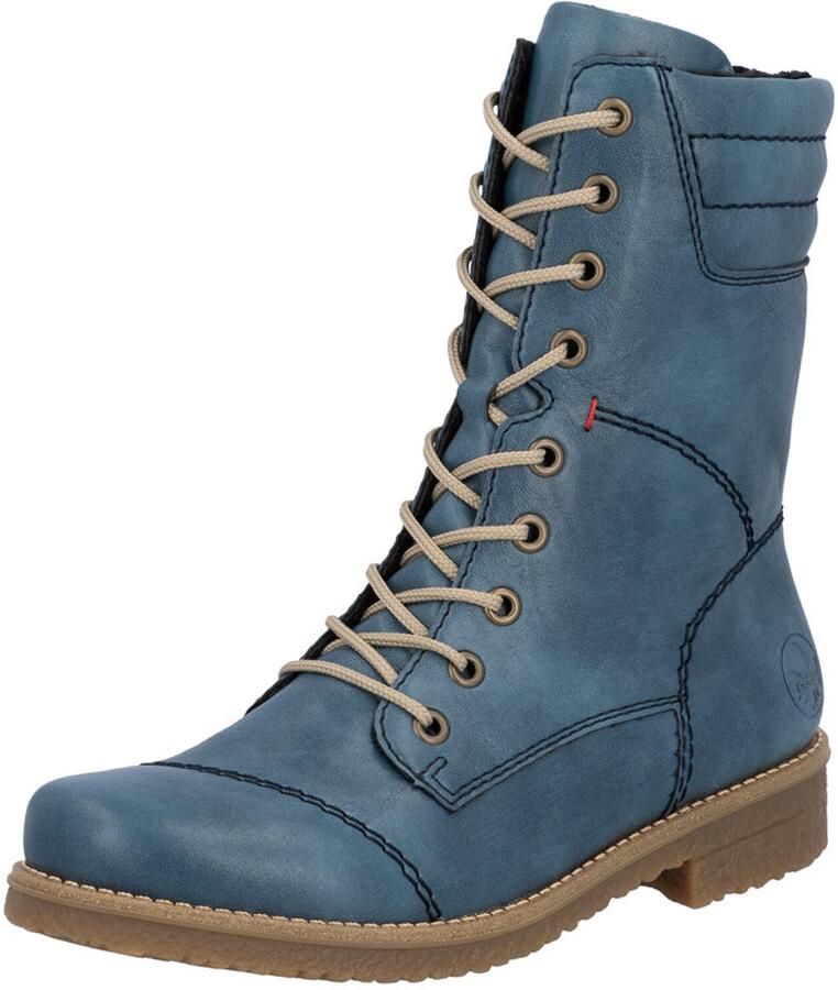 Rieker Hoge veterschoenen veterschoen casual laarzen met rits aan de buitenkant - Foto 14