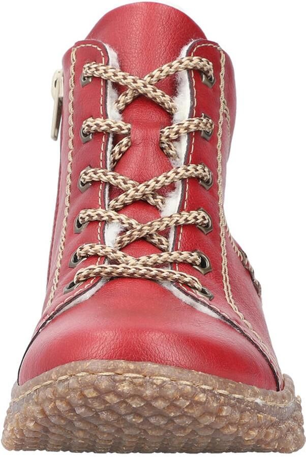 Rieker Winterlaarzen veterschoenen enkellaars high top sneaker met binnenrits - Foto 2