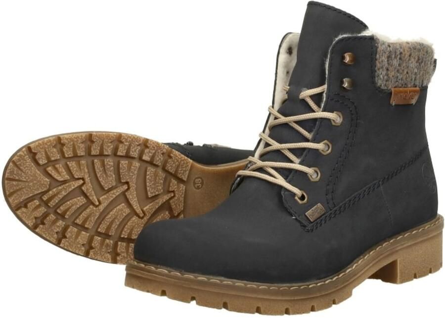 Rieker Winterlaarsjes veterschoenen enkellaars met waterafstotende tex-membraan - Foto 9