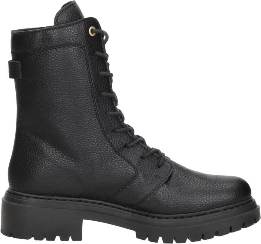Rieker Winterlaarsjes Veterboots veterlaarsjes blokhak met markante profielzool