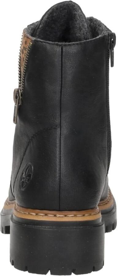 Rieker Veterlaarsjes lace-up boots block heel with practical inner zipper - Foto 13