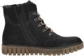 Rieker Zwarte Comfortabele Veterschoenen met Tex Black Dames - Zwart