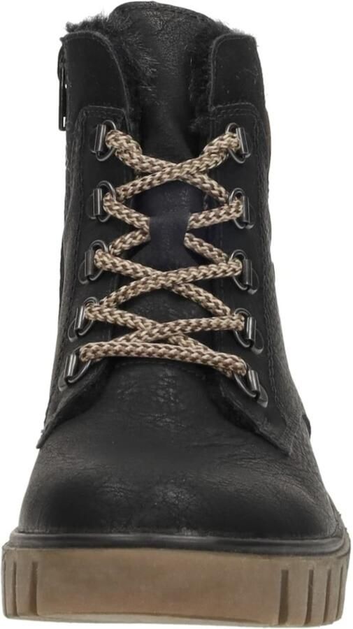 Rieker Zwarte Comfortabele Veterschoenen met Tex Black Dames - Foto 3