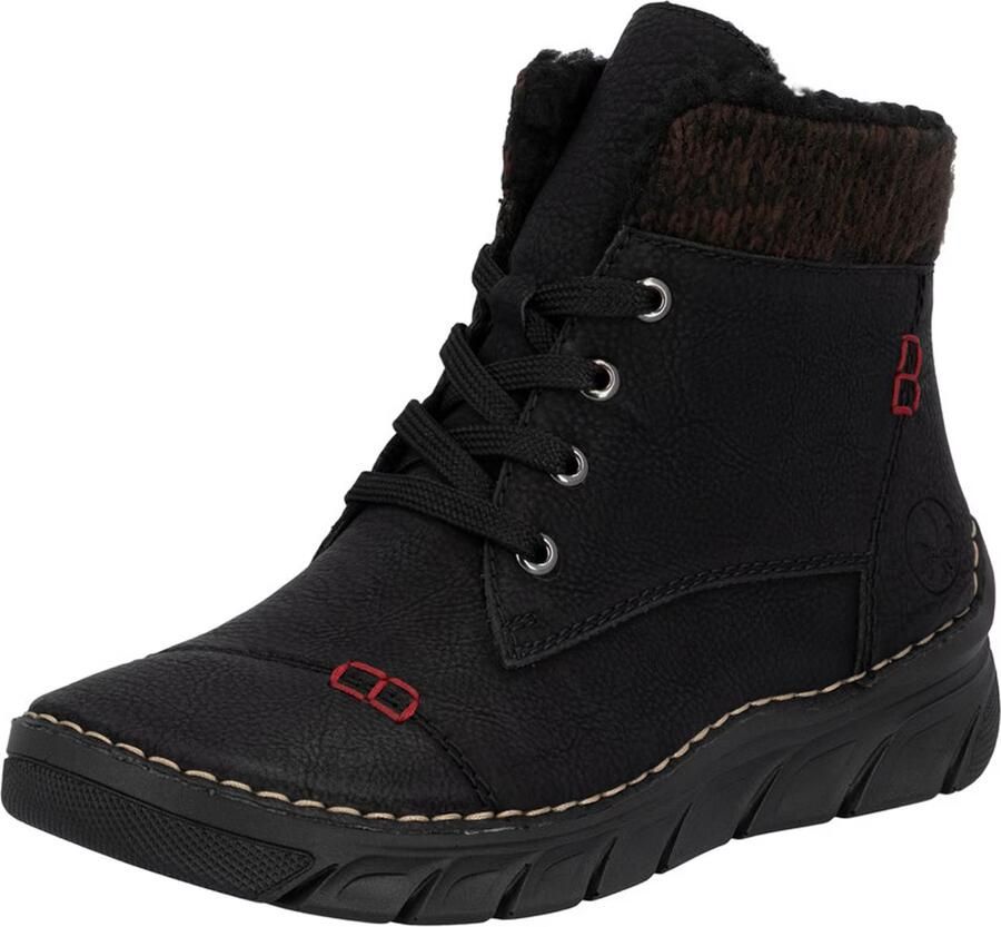 Rieker Winterlaarzen Veterboots enkellaarsjes casual boots met zachte schachtrand - Foto 6