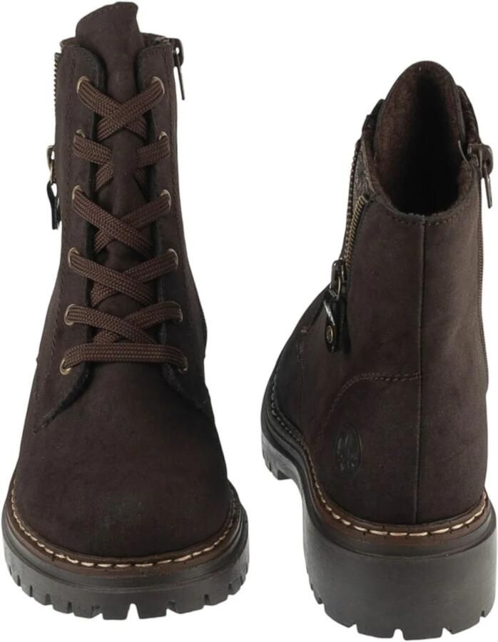 Rieker Dames 72617 25 Biker Boots Kunstleer Brown - Foto 13