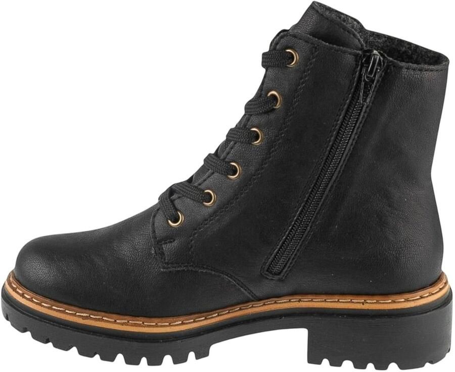 Rieker Veterlaarsjes lace-up boots block heel with practical inner zipper - Foto 10