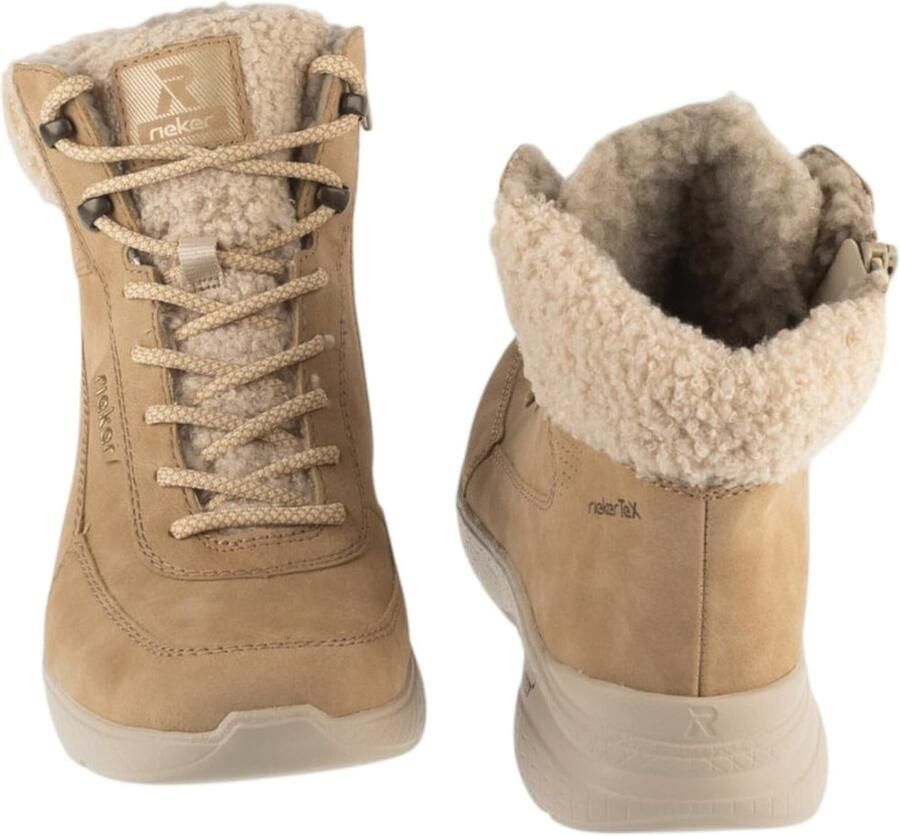 Rieker dames Tex enkellaarsjes beige M8510 - Foto 4