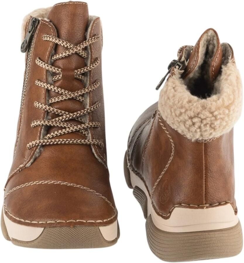 Rieker Winterlaarzen Veterboots enkellaarsjes casual boots met ritssluiting buiten - Foto 2