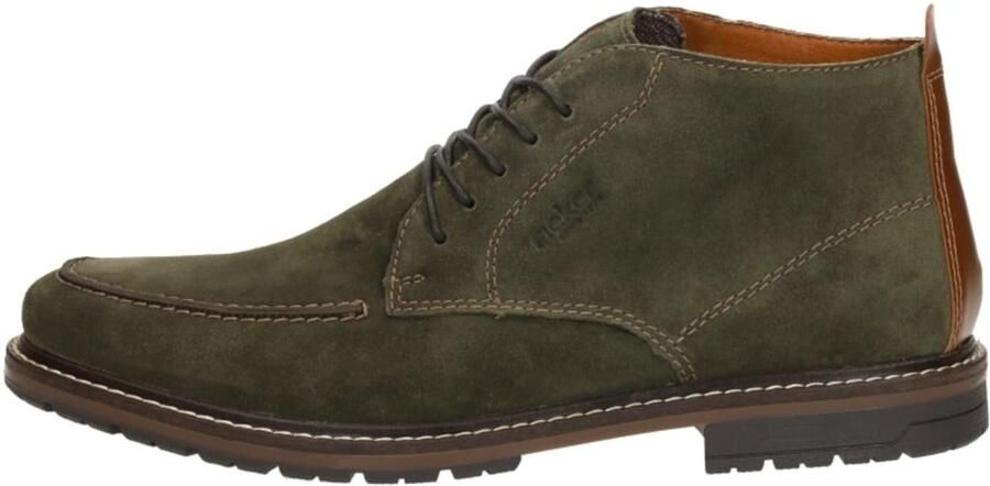 Rieker Veterlaarsjes veterschoenen enkelhoge business-enkellaars met profielzool