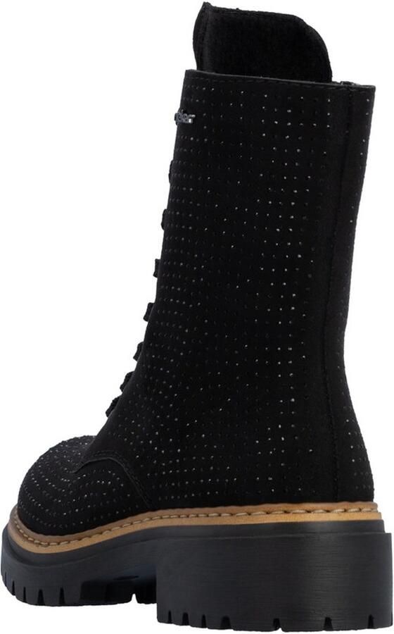 Rieker Dames 72609 00 Biker Boots Textiel Zwart - Foto 4