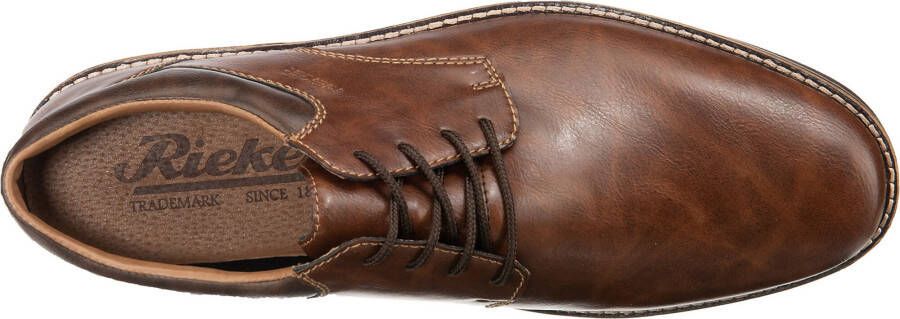 Rieker heren veterschoenen halve schoenen zakelijke schoenen leren schoenen 13200-24 brown - Foto 7