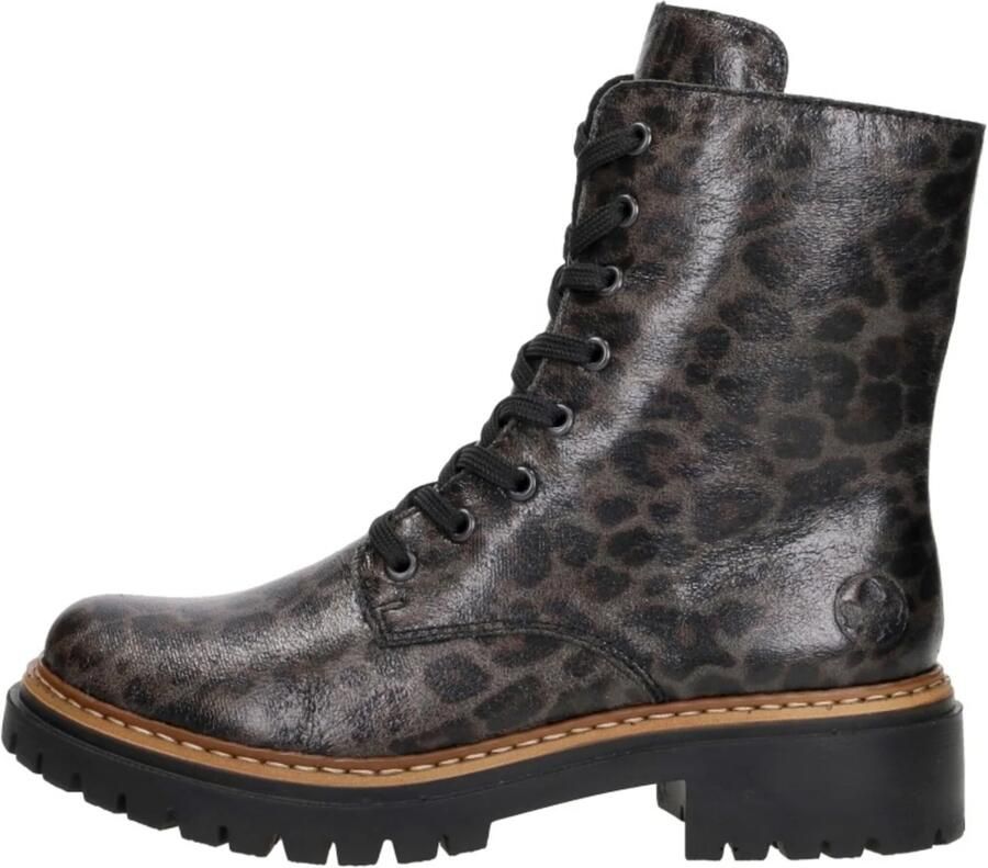 Rieker Veterschoenen Veterenkellaars profielzool met contrasterende zoolrand - Foto 5