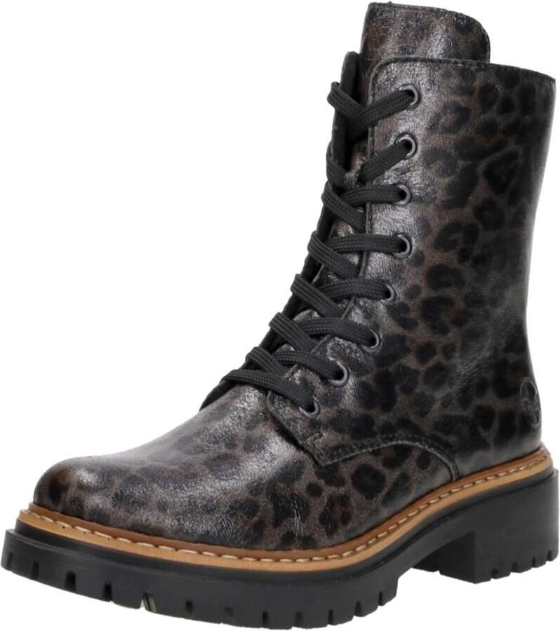 Rieker Veterschoenen Veterenkellaars profielzool met contrasterende zoolrand - Foto 6